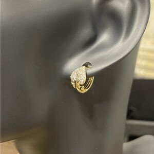 Leaf Hoop Earrings / Hoja Aro Aretes